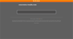 Desktop Screenshot of concentra-results.com